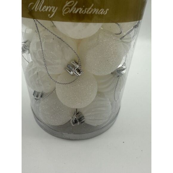 Ki Store White Christmas Balls 34pcs 2.36-Inch Christmas Tree Decoration - Picture 2 of 4